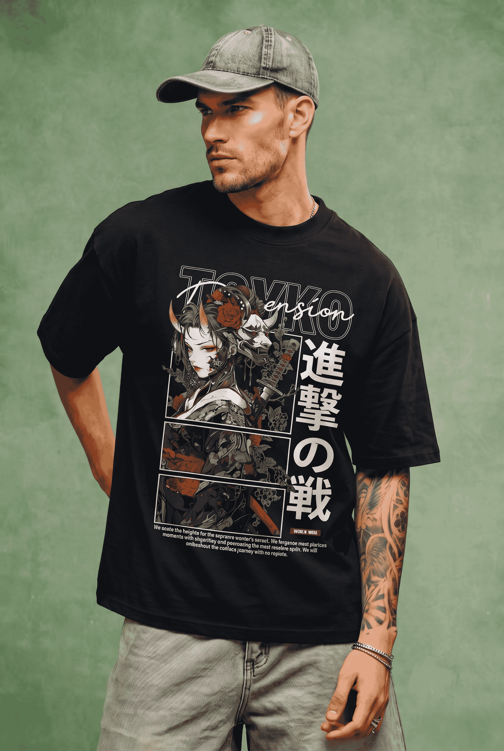 "Lost in Transit" Heavyweight Oversized Graphic Tee